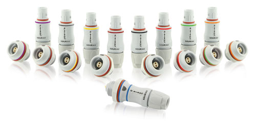 push pull connectors for medical equipment